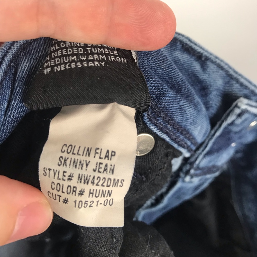 Hudson 26 Collin Flap Pocket Skinny Jeans NW422DMS - Picture 8 of 8
